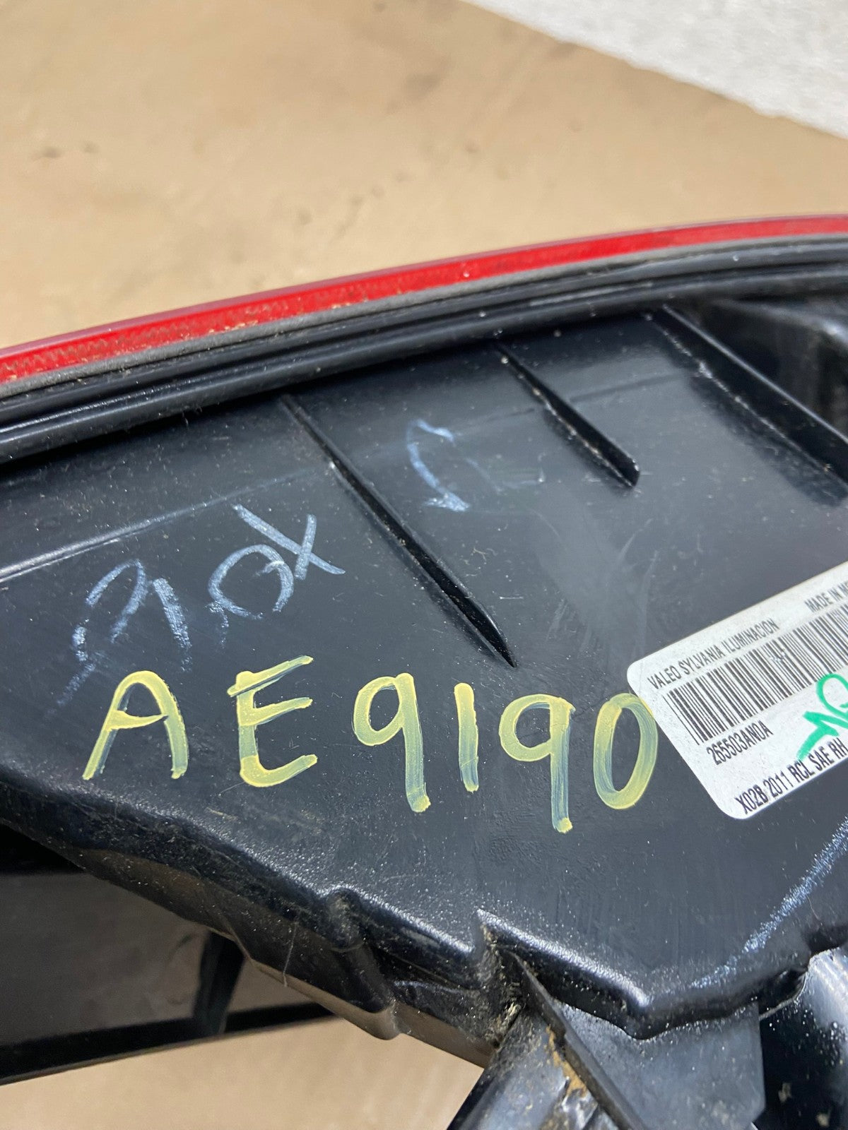 2012-2019 Nissan Versa Sedan Right Side Passenger Rh Tail Light AE9190 LK7