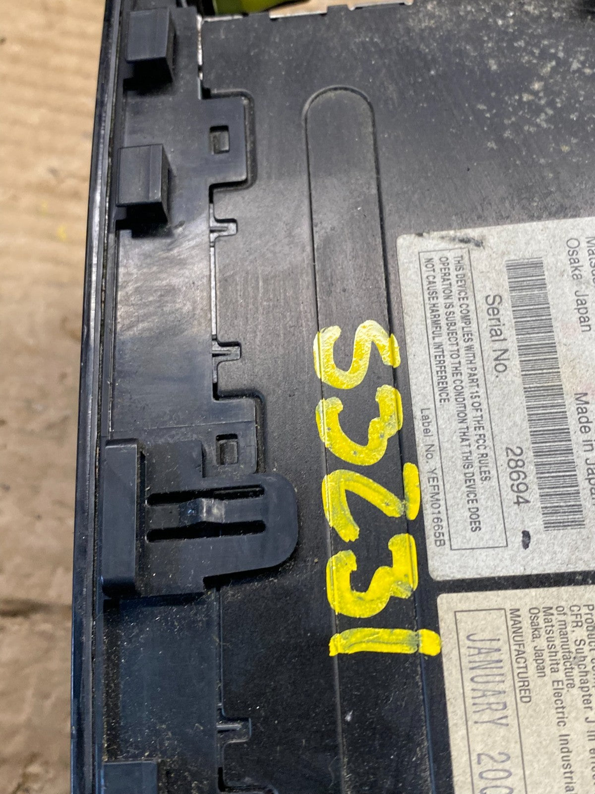 2006 to 2009 Toyota Prius Radio AM/FM CD Player S3231 DG8
