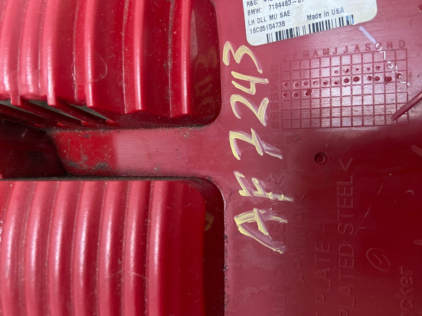 2004 2005 2006 Bmw X5 Left Driver Lh Inner Tail Light AF7243 LK7