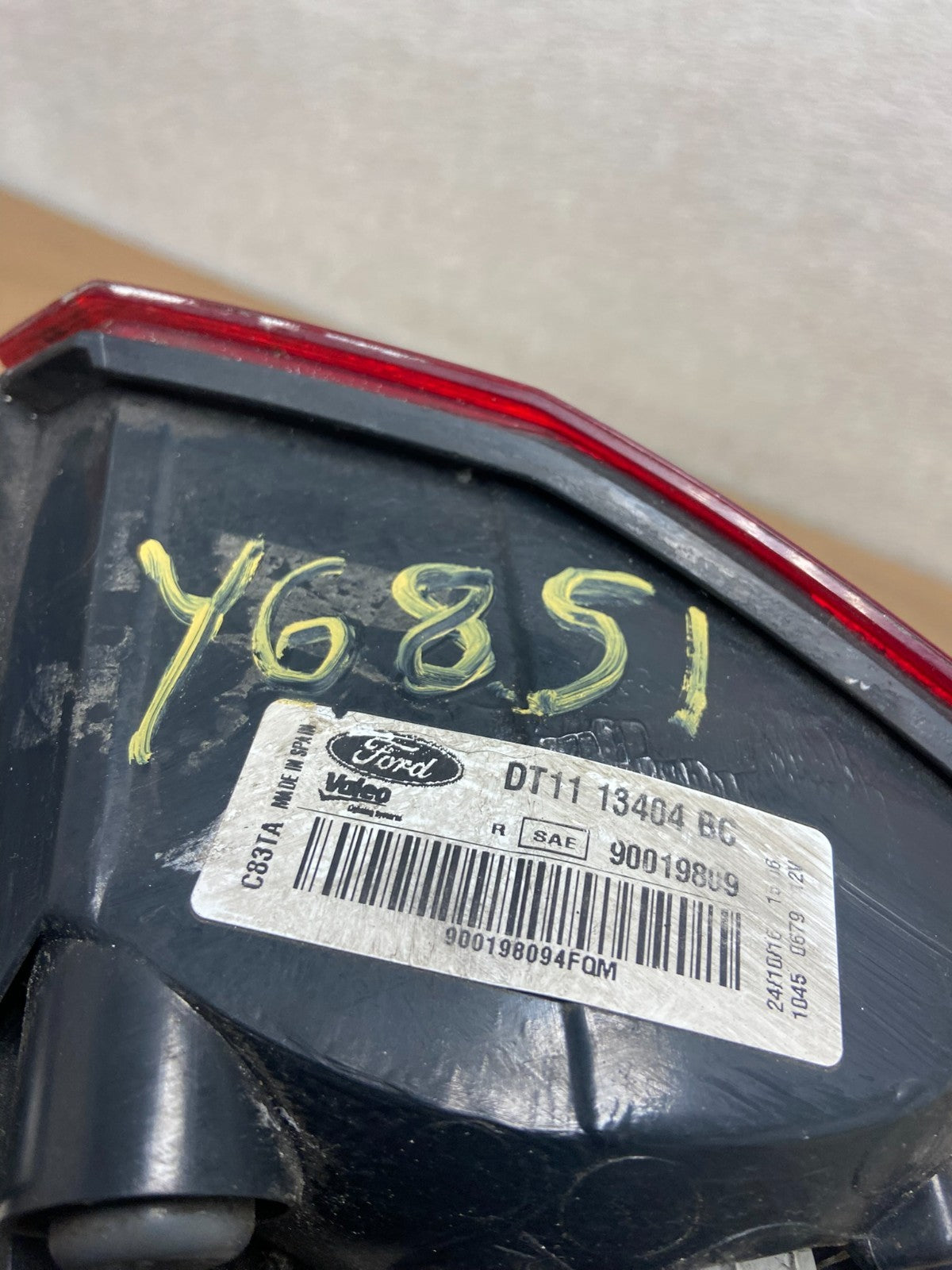 2014 to 2021 Ford Transit Connect Right Passenger Side Tail Light OEM Y6851 DG11