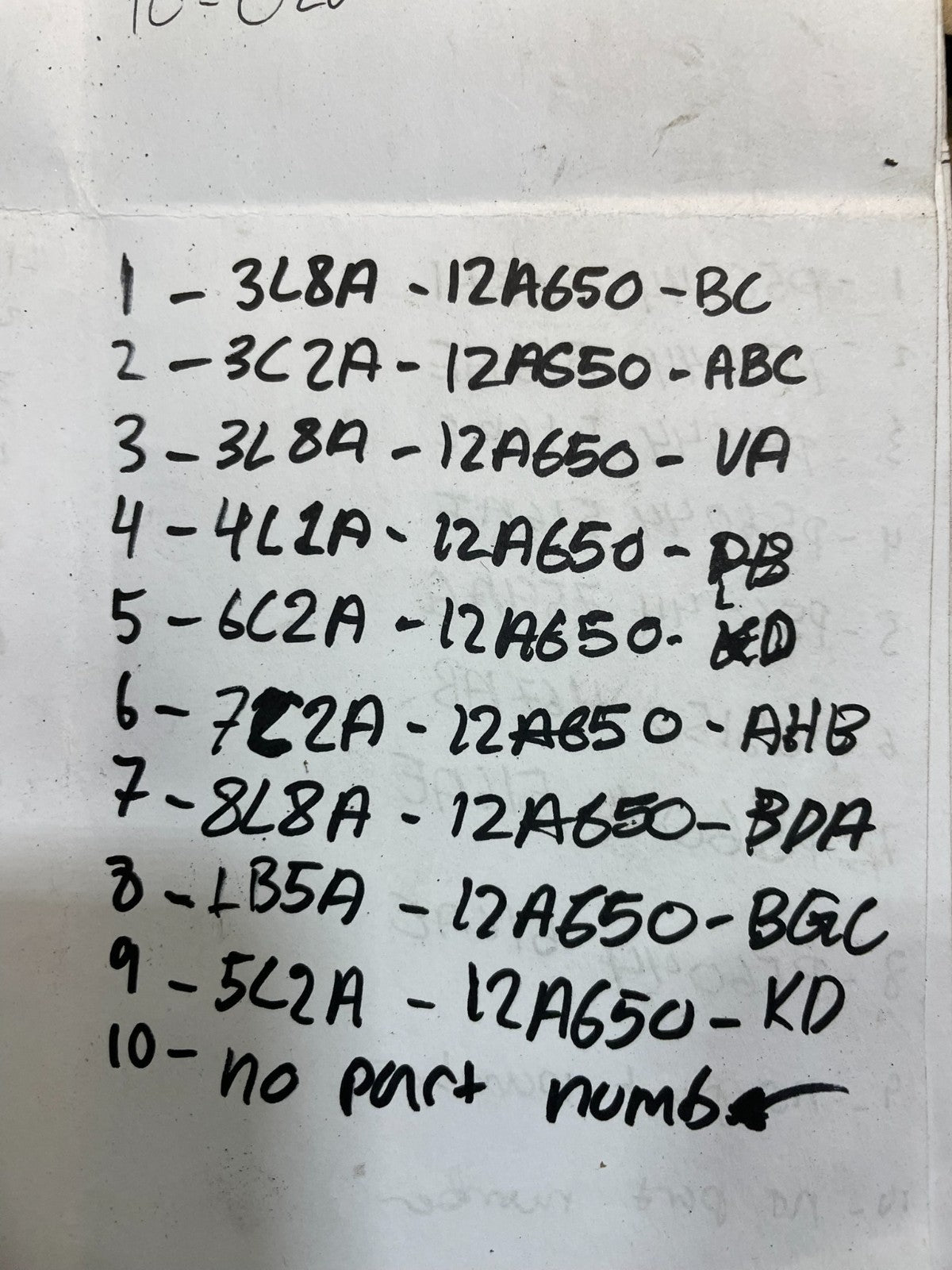 Mix of 10 Ford ECM Engine Computer Module X0812 PS2