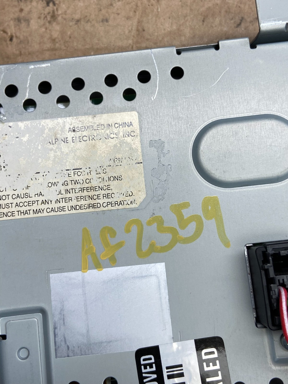 2010 - 2011 Chevrolet Equinox Radio Display Screen Information Dash Oe af2359 DG6