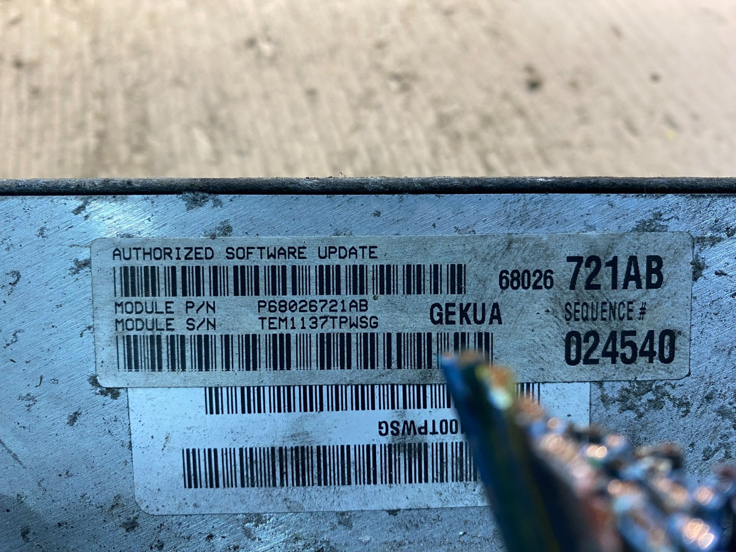 2007 Jeep Commander Engine Computer ECM P68026721AB Z2457 DG4