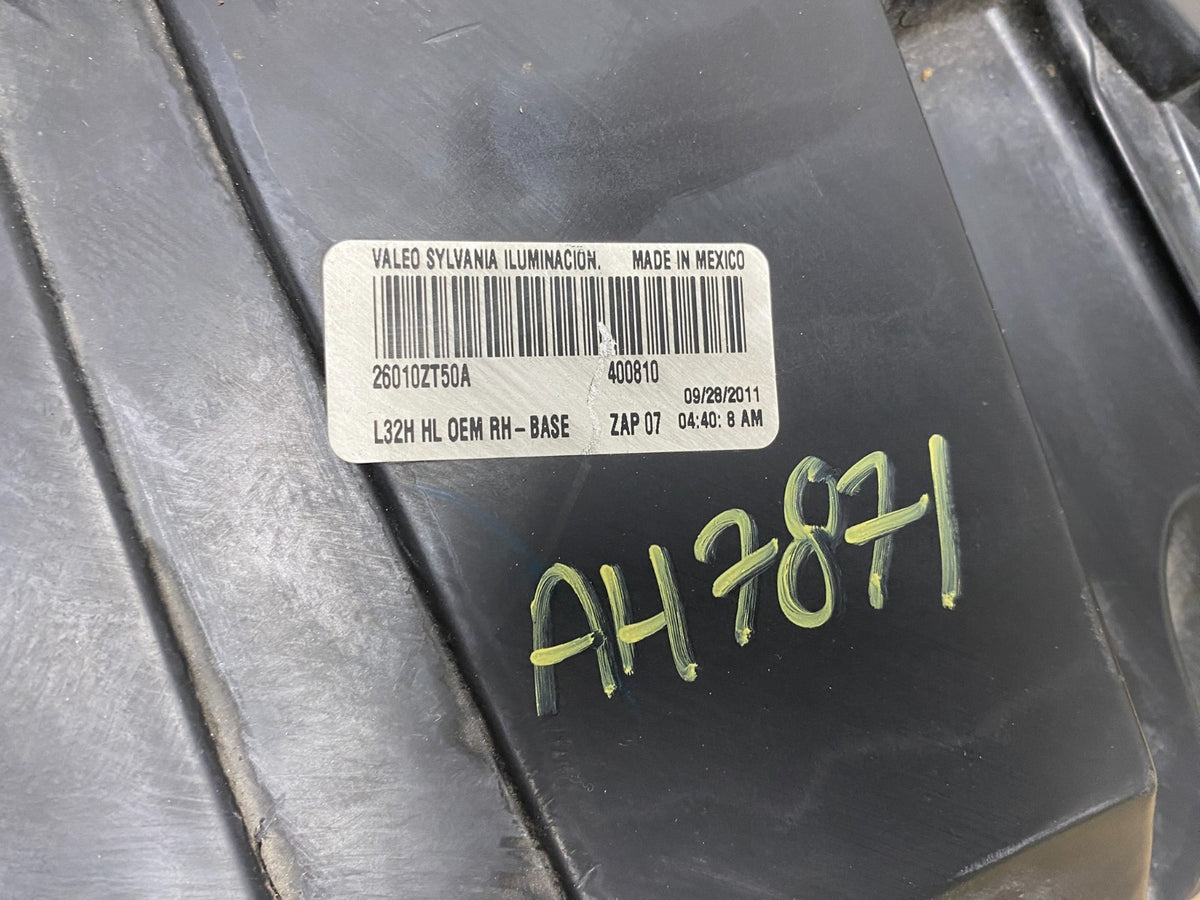 2010 2011 2012 Nissan Sentra Halogen Right Passenger RH Side Headlight AH7871 DW8