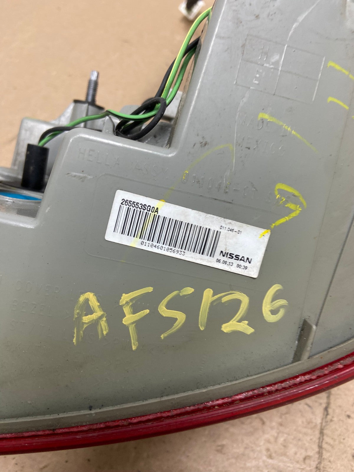 2013 2014 2015 Nissan Sentra Led Left Driver LH Side Tail Light AF5126 LK7