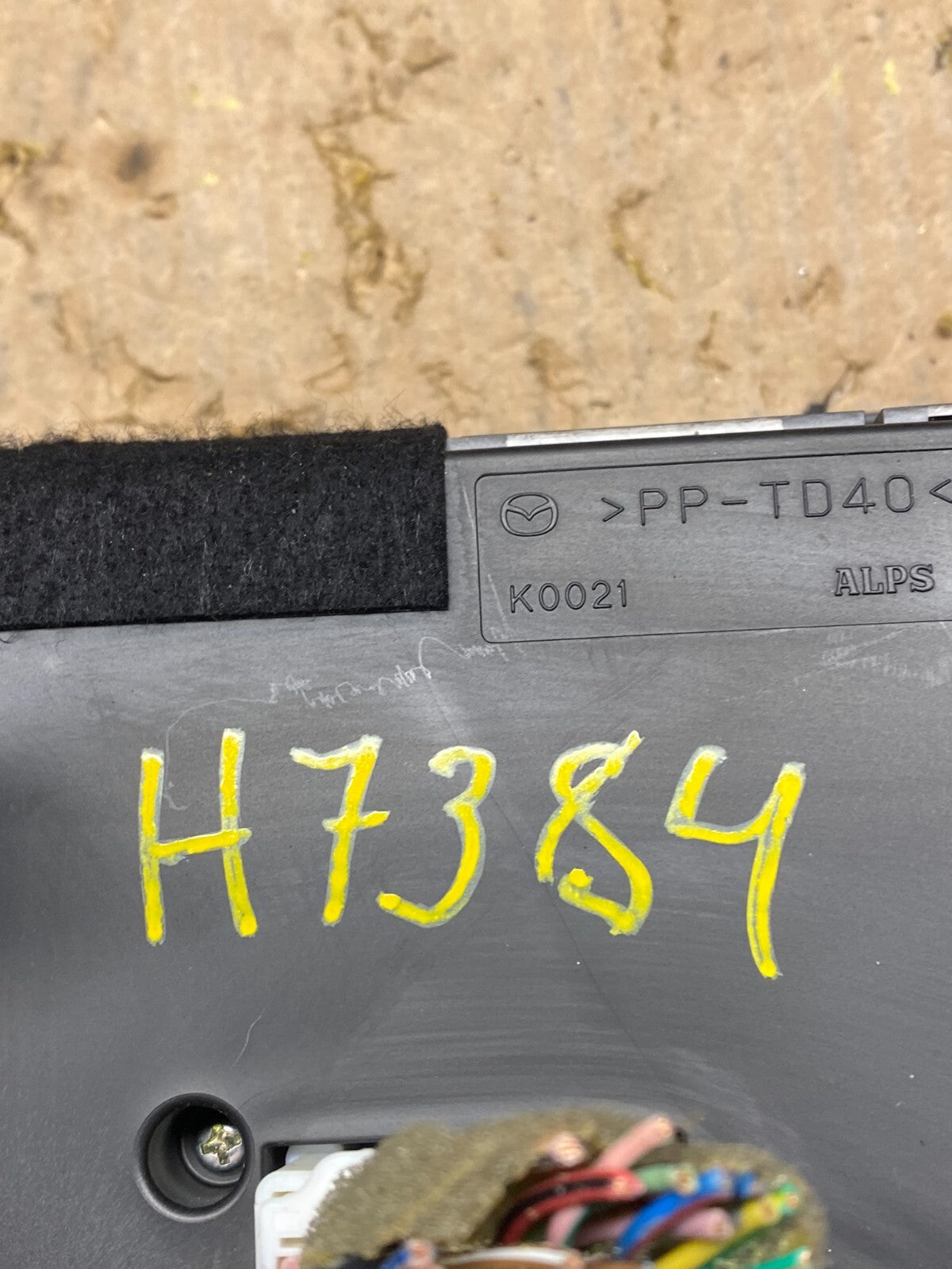 2010 to 2015 Mazda CX-9 Radio Dash Trim Bezel W/Vent AC Climate Control H7384 PS8