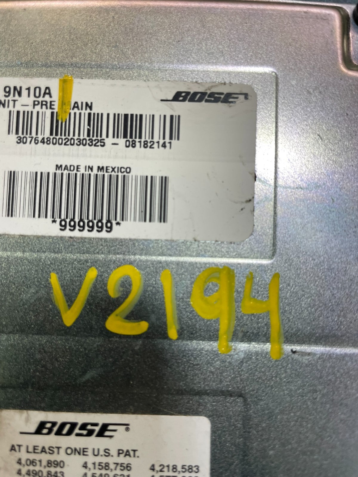2009 to 2014 Nissan Maxima Radio Audio System Amplifier Module AMP V2194 DW4