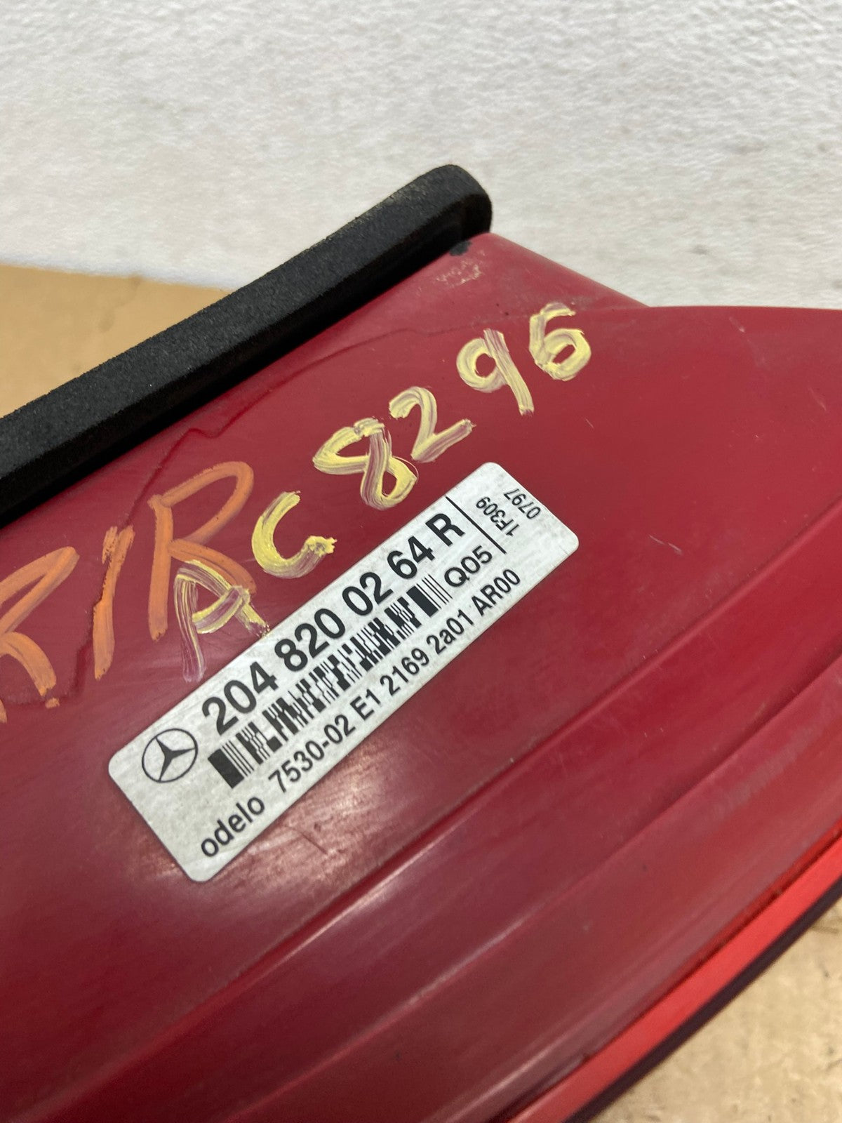 2008 2009 2010 2011 Mercedes C-Class Right Passenger Tail Light AC8296 LK6
