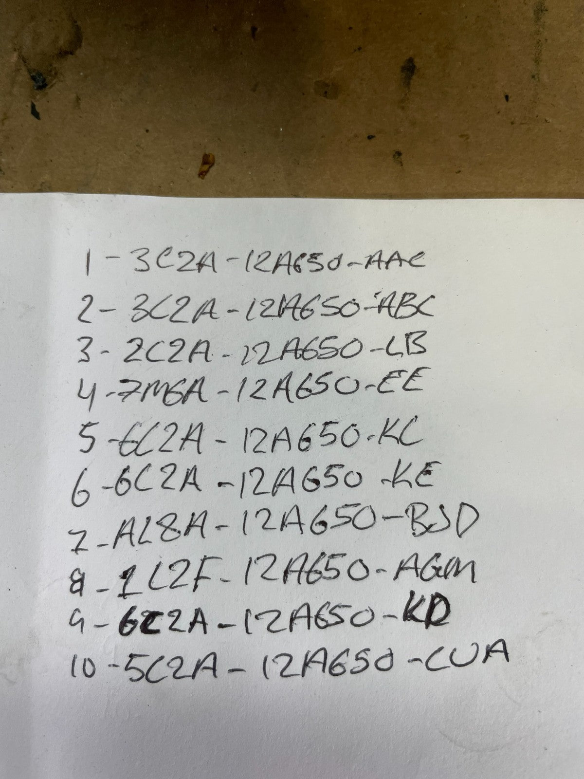 Mix of 10 Ford ECM Engine Computer Module AB32062