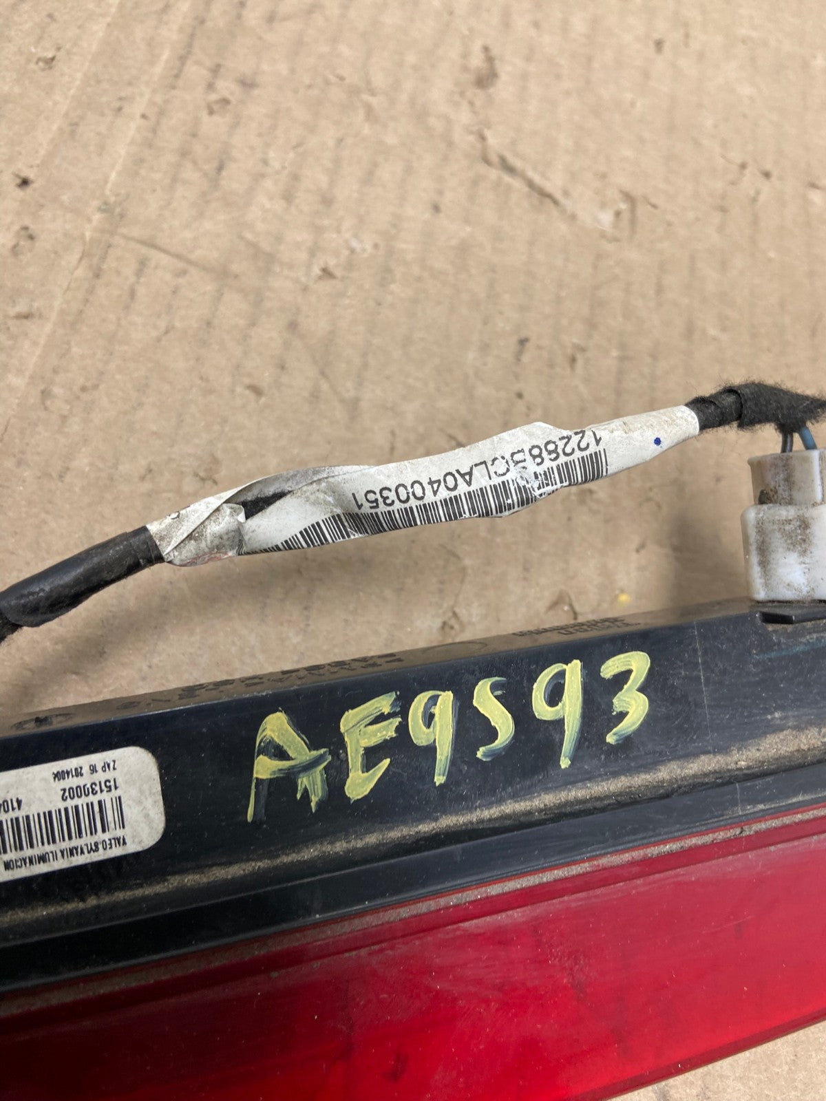 2009-2017 Chevrolet Traverse High Mounted 3rd Third Stop Brake Light AE9593 LK8