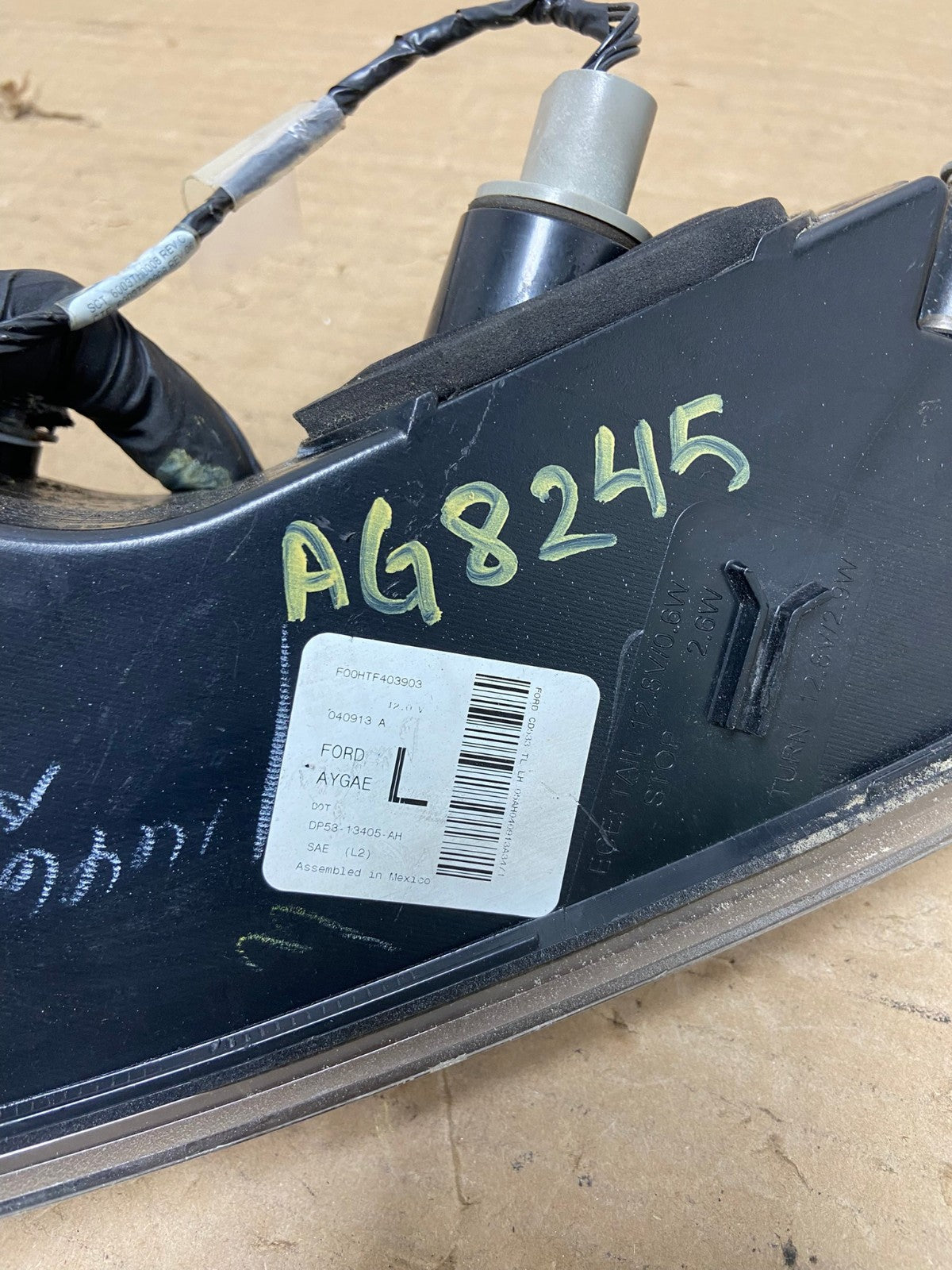 2013-2019 Lincoln MKZ Left Driver LH Side Tail Light AG8245 LK6