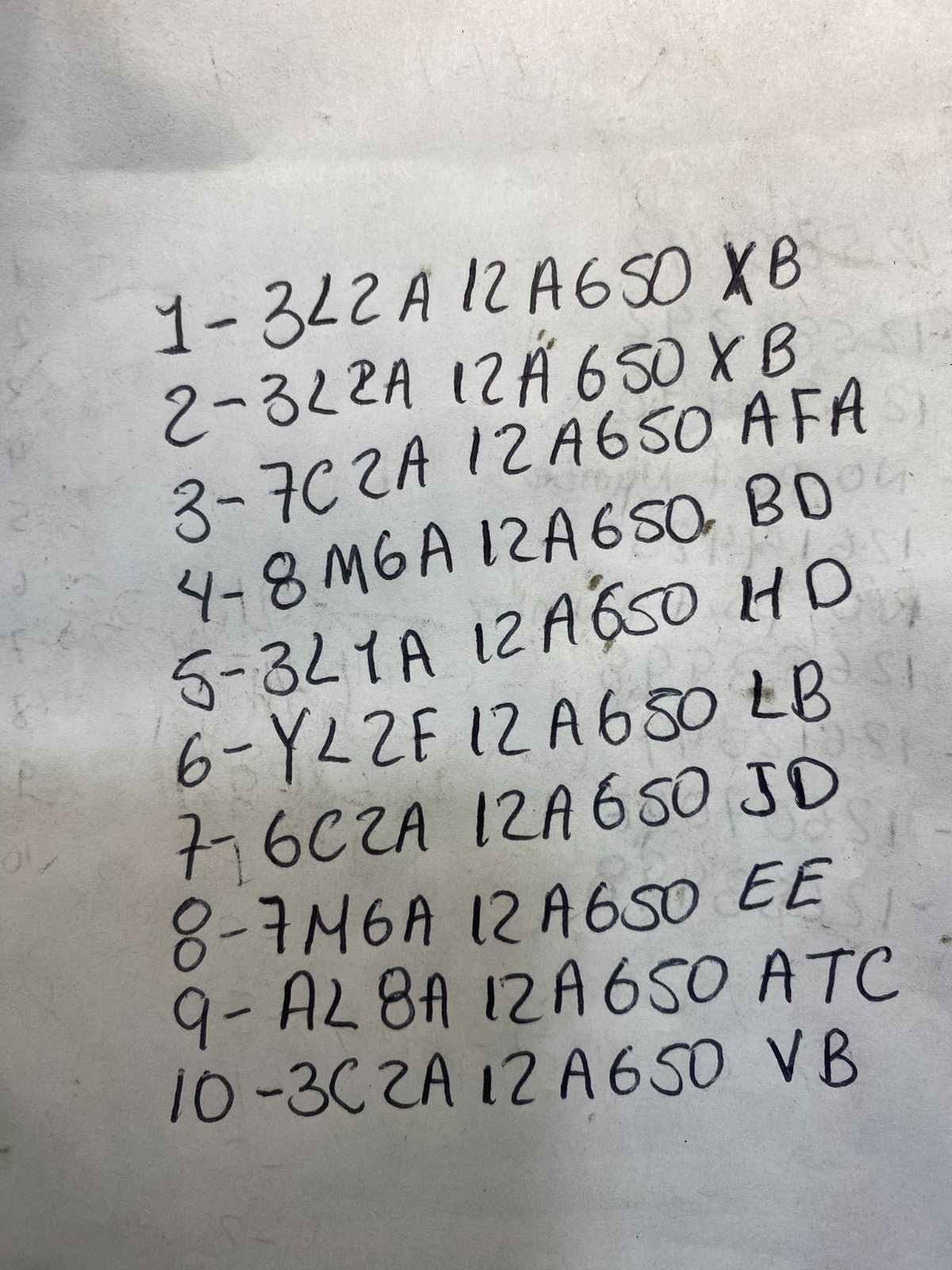 Mix of 10 Ford ECM Engine Computer Module AC49442