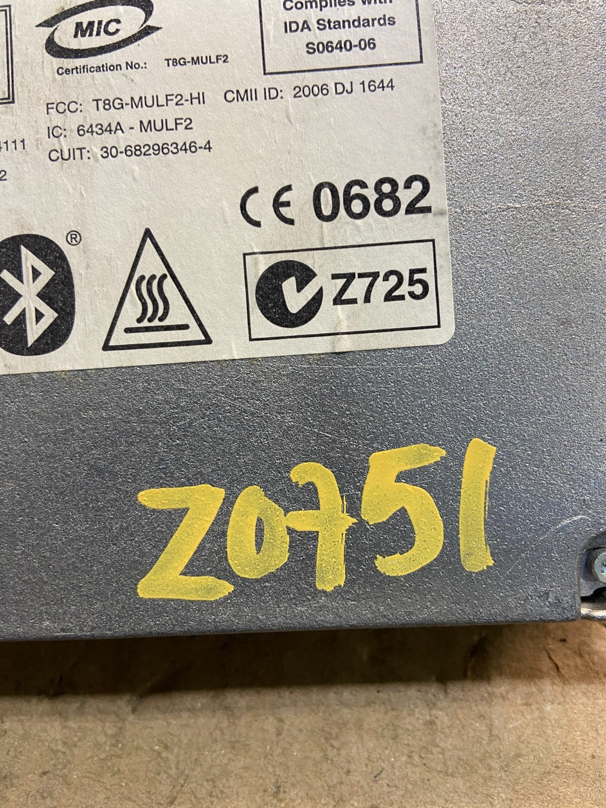 2006 2008 BMW 750i Bluetooth Telematics Communication Module Z0751 DG7