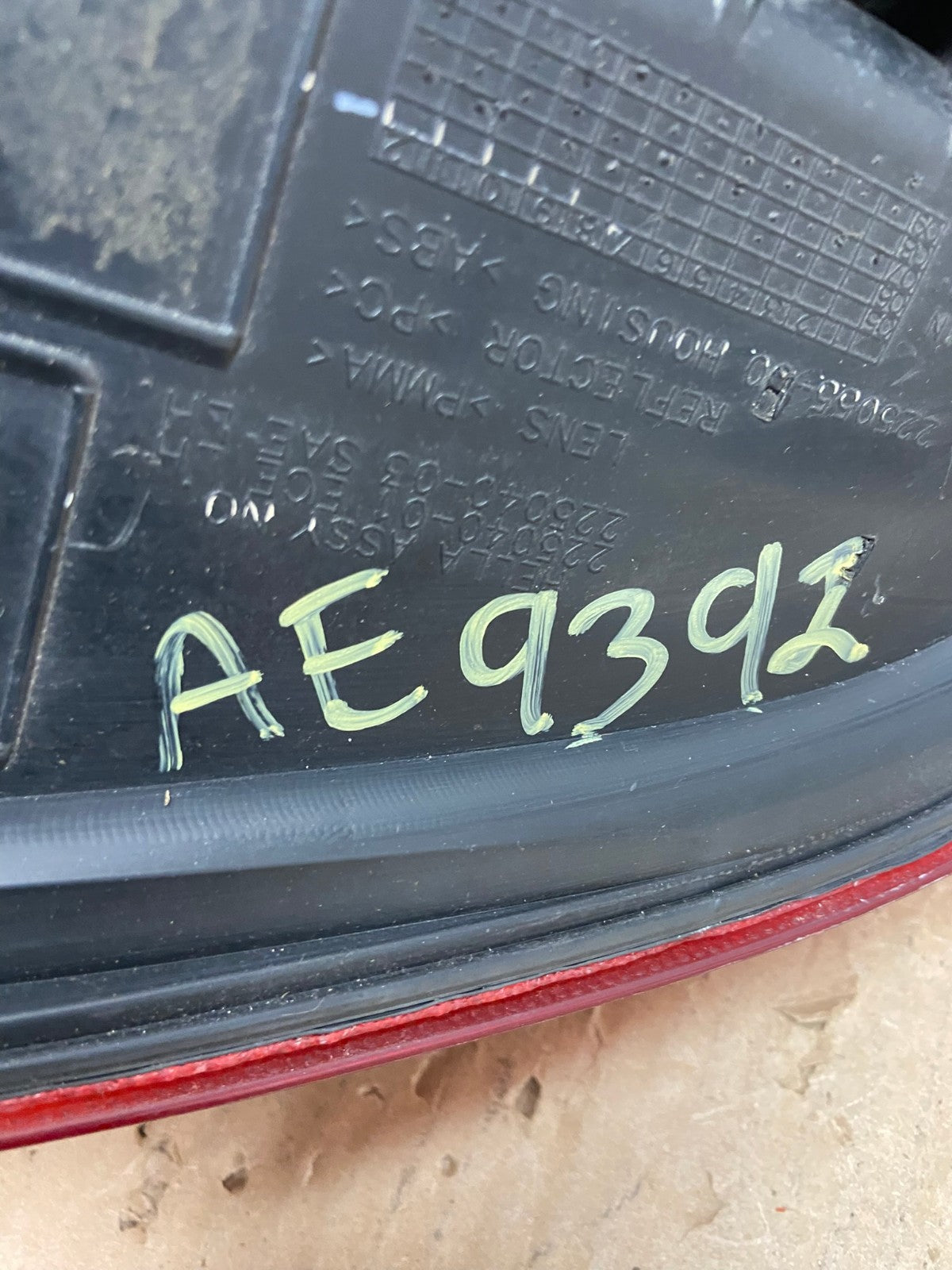 2007-2012 Nissan Versa Sedan Left Driver Lh Tail Light AE9392 LK7