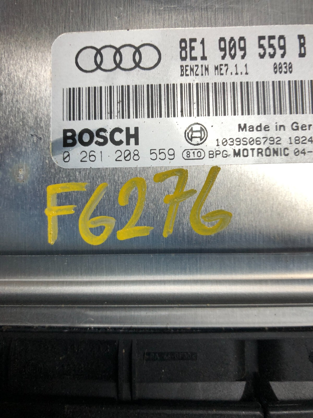 2002 to 2006 Audi A4 3.0L Engine Computer Ecu Pcm Ecm Pcu Oem OEM F6276 DG14