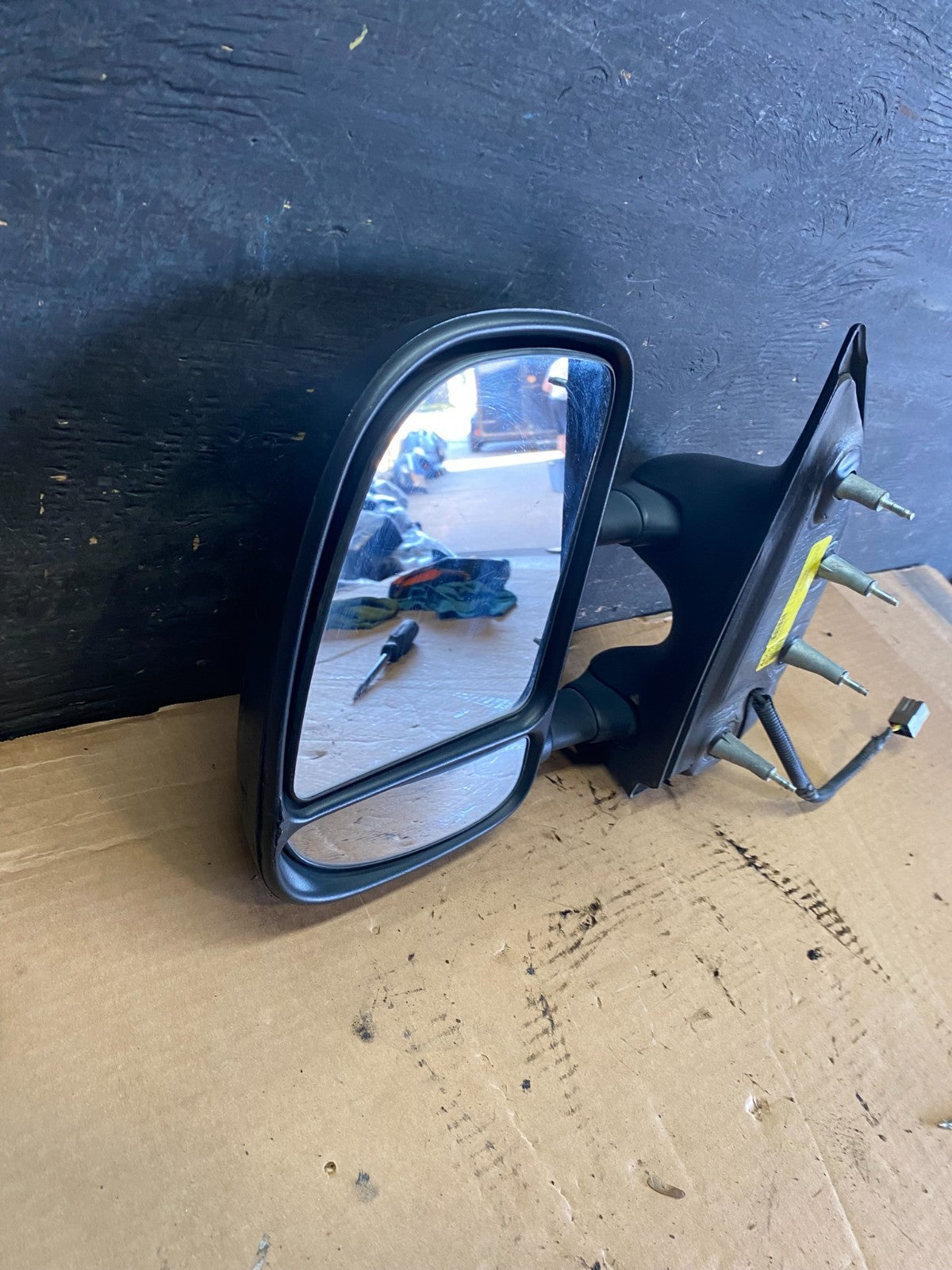 2002-2008 Ford E150 E250 Van Left Driver Side Door View Two Arm Mirror S0391 DG12