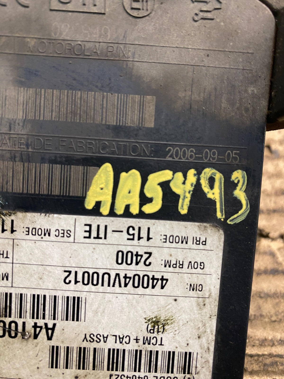 29544773 Allison TCM Transmission Control Module Computer Auto OEM AA5493 DG3