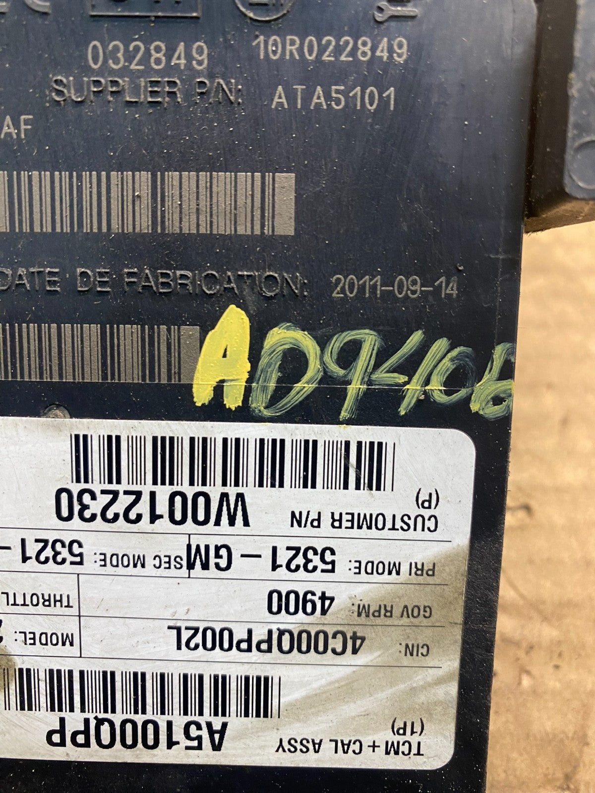 29545536 Allison TCM Transmission Control Module Computer Auto AD9406 DG3
