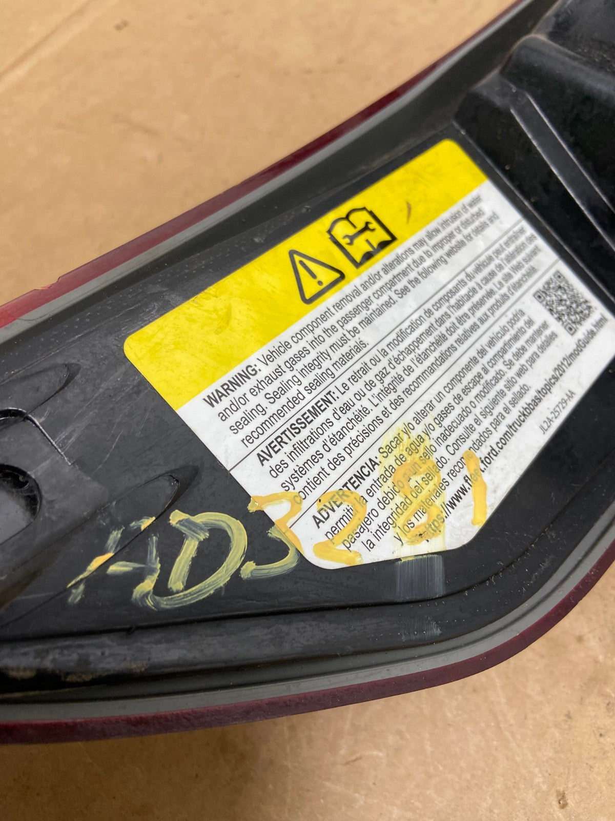 2016 -2019 Ford Explorer Right Passenger Side Rh Tail light AD3281 LK8