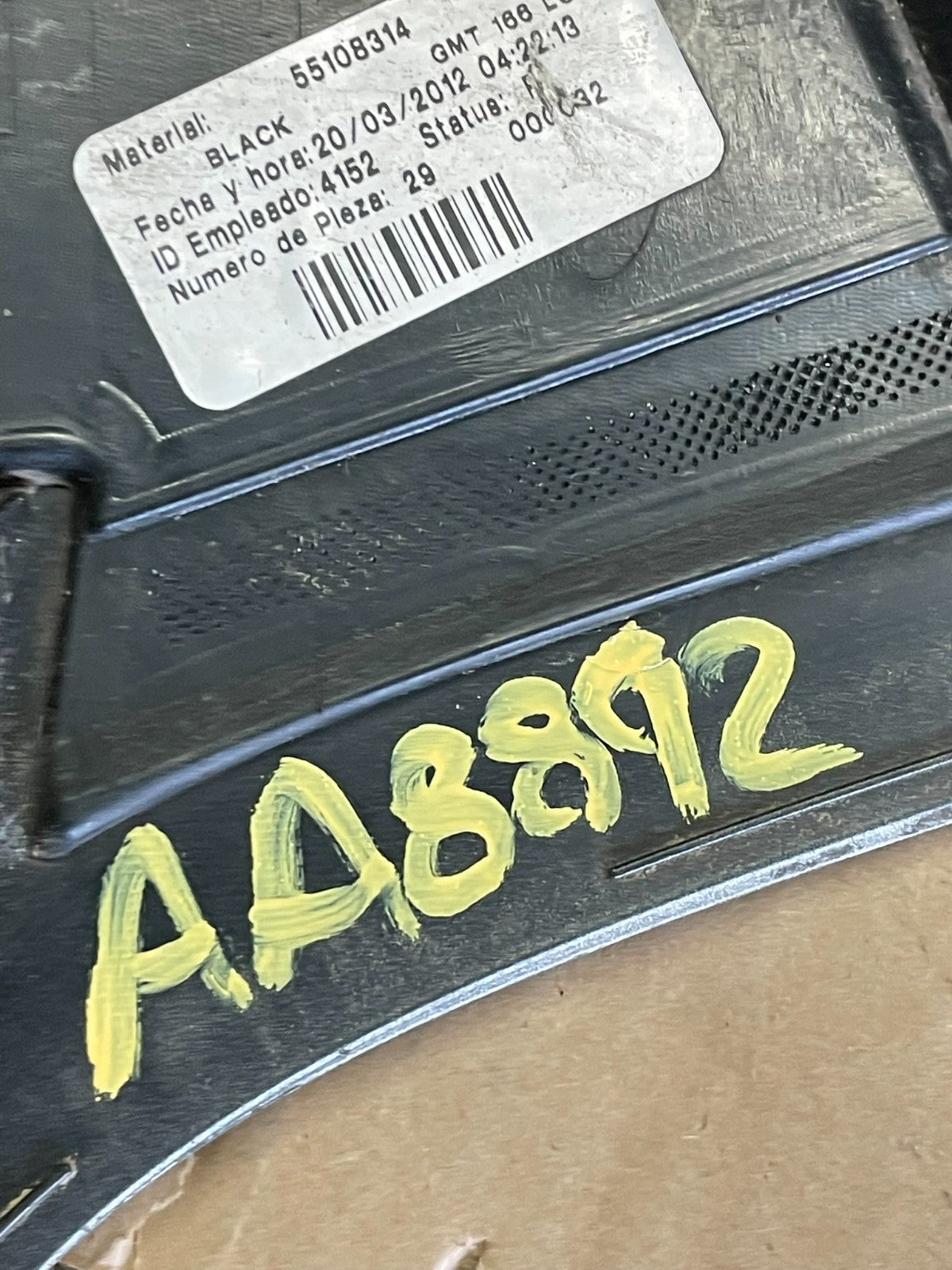 2010-2016 Cadillac Srx Upper Rear Spoiler Wing Brake Light Oem AA8892 DG10
