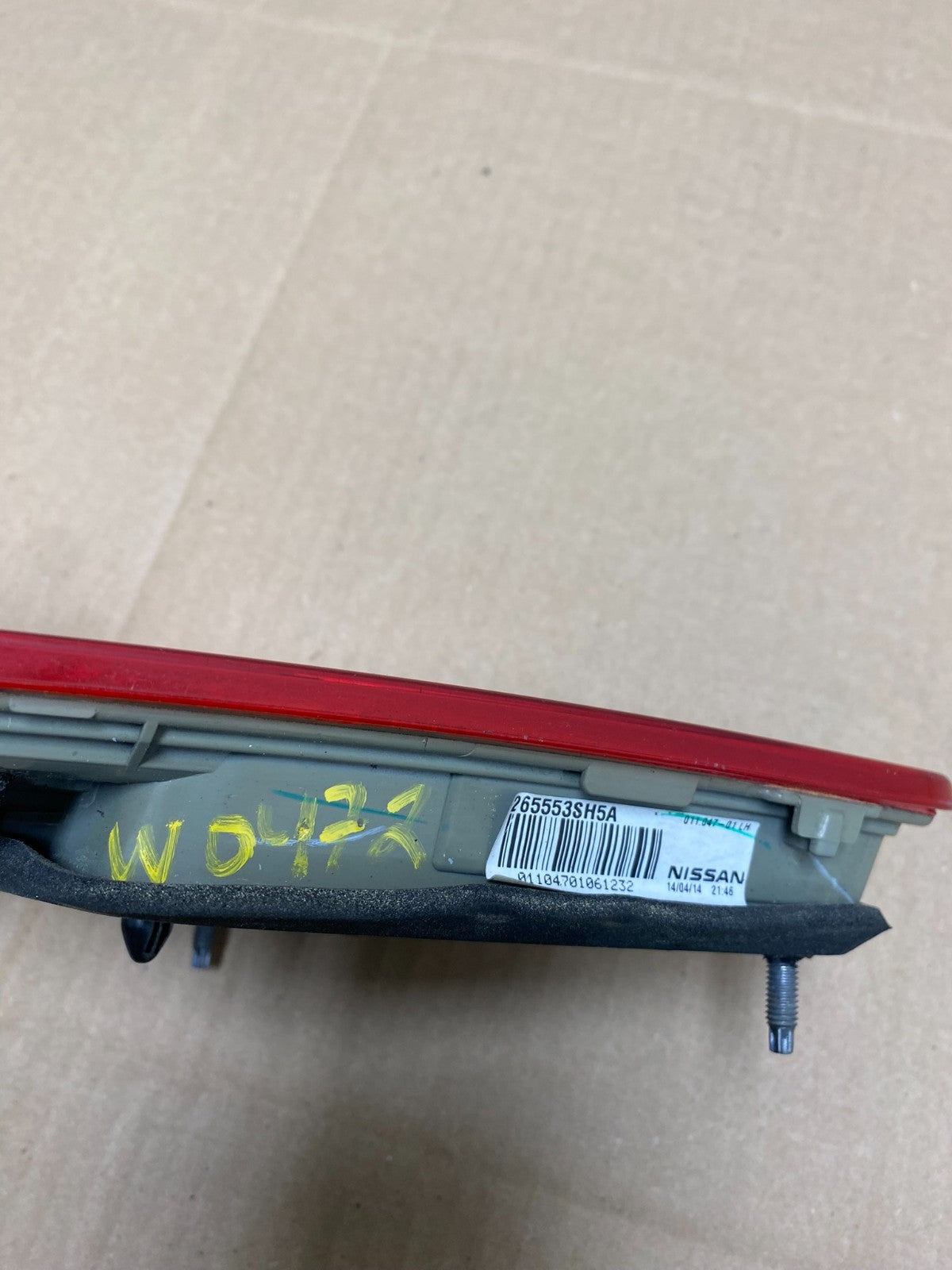 2013 2014 2015 Nissan Sentra Led Left Driver LH Inner Tail Light Oem W0472 DW7