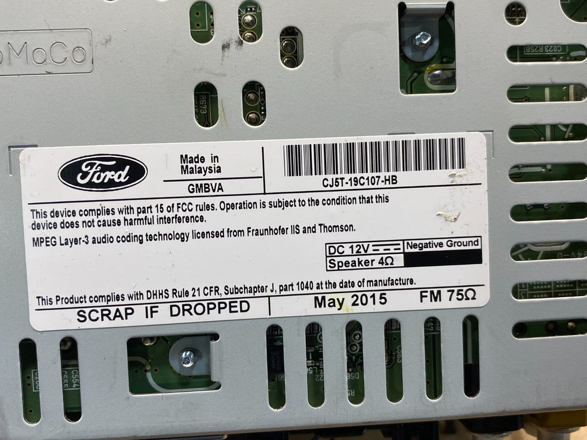2013 2014 2015 Ford Escape Radio Receiver ID CJ5T-19C107-HB ai4883 DG6