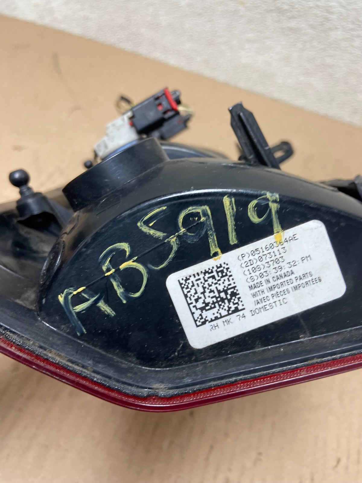 2008 to 2016 Jeep Patriot Right Passenger Side Tail Light Oem AB5919 LK6