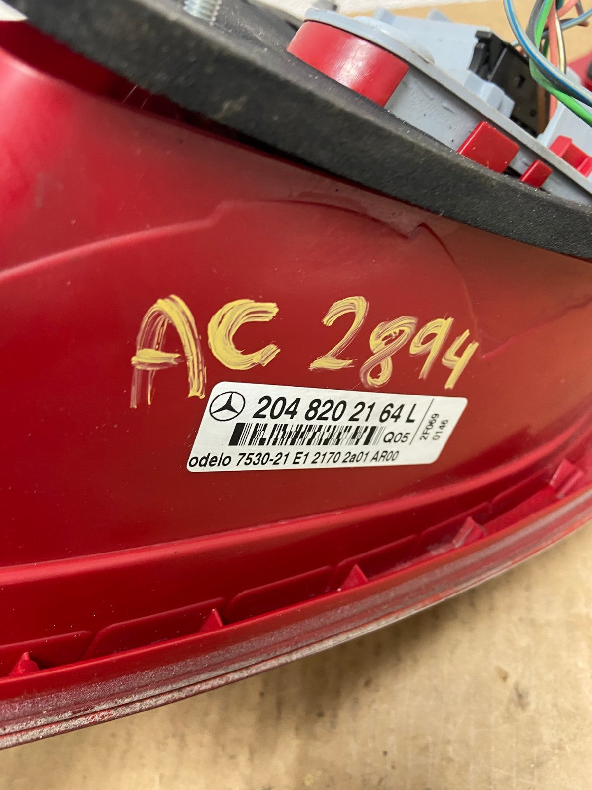 2008 - 2011 Mercedes C-Class Left Driver LH LED Tail Light OEM AC2894 LK5