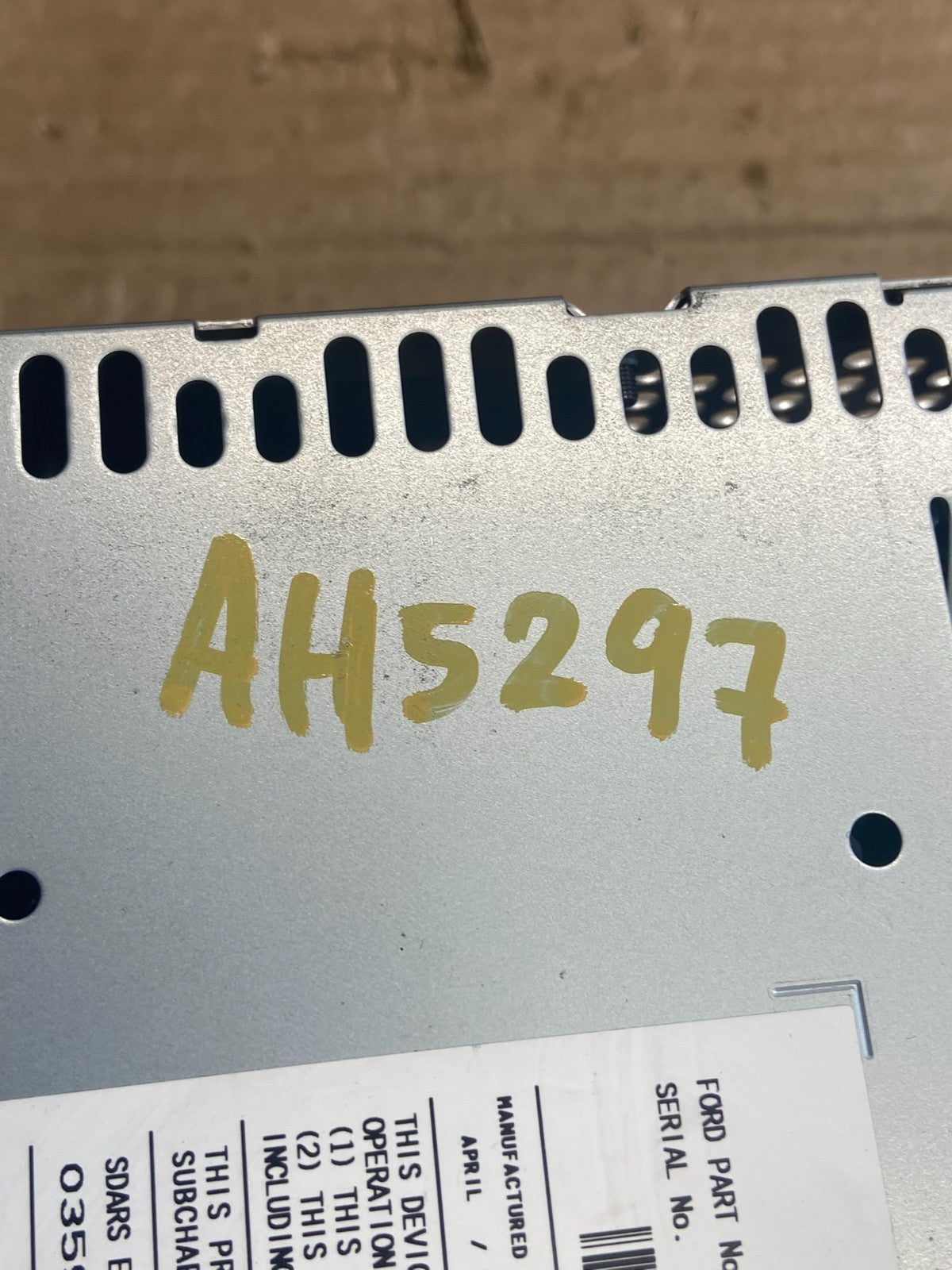 2010 Lincoln Mkz Radio Navigation Hvac Climate Control Panel ah5297 DG6