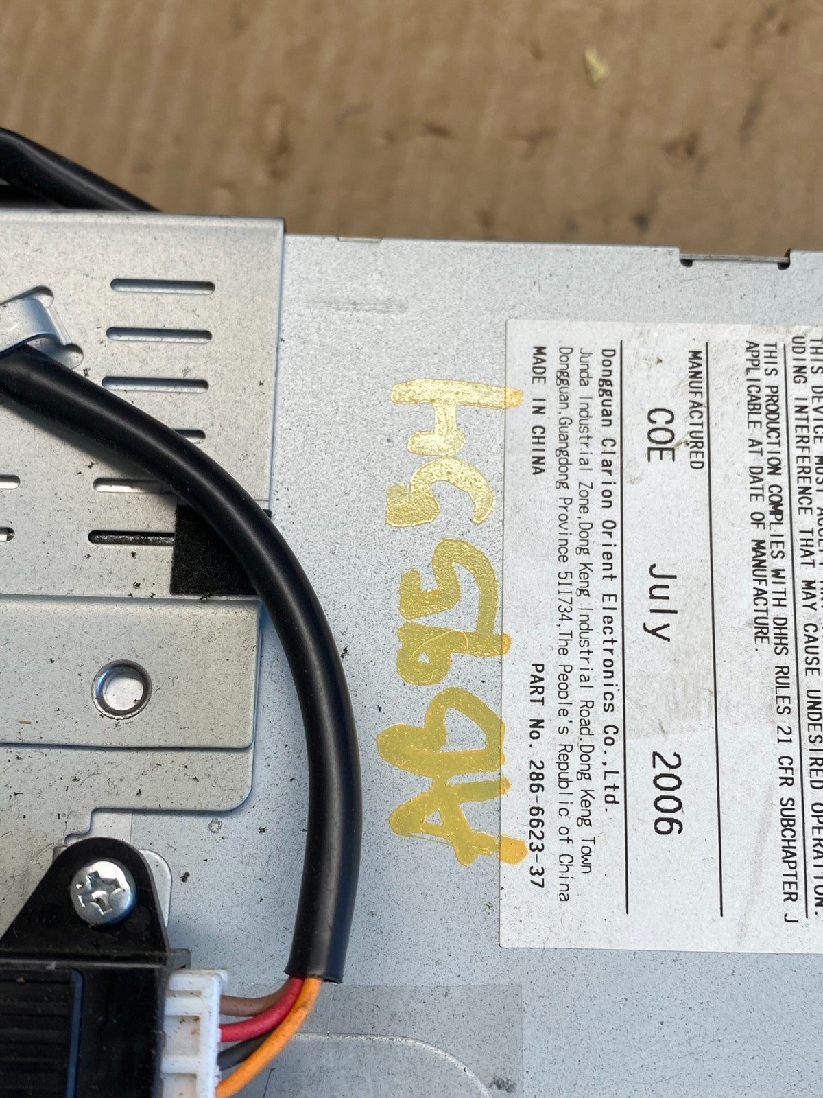 2007 2008 2009 Mazda CX7 Audio Radio Receiver Am-Fm-CD ab9554 DG6