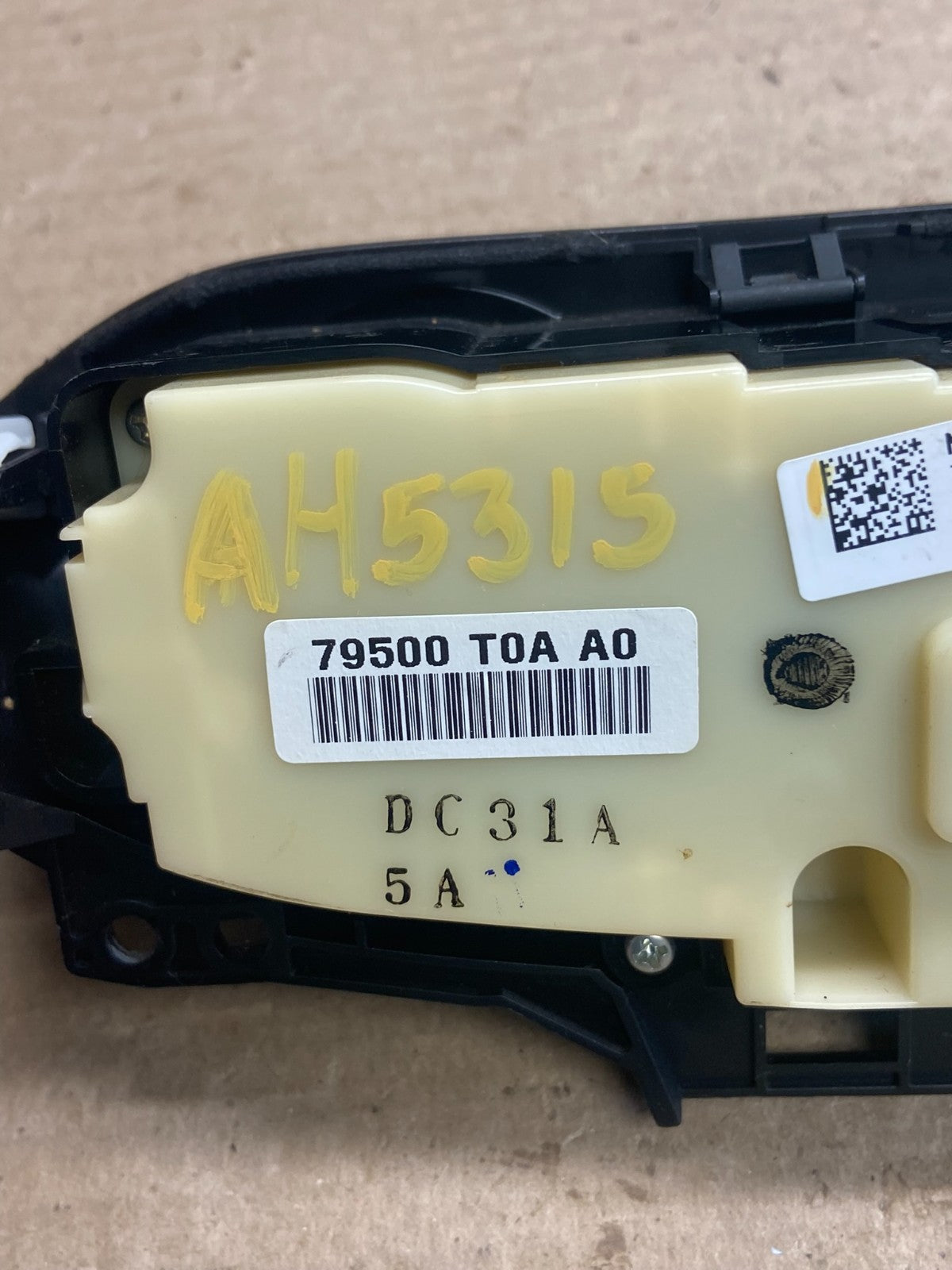 2013 to 2014 Honda CRV Manual A/C Climate Control Module 79500t0aa012 AH5315 DG5