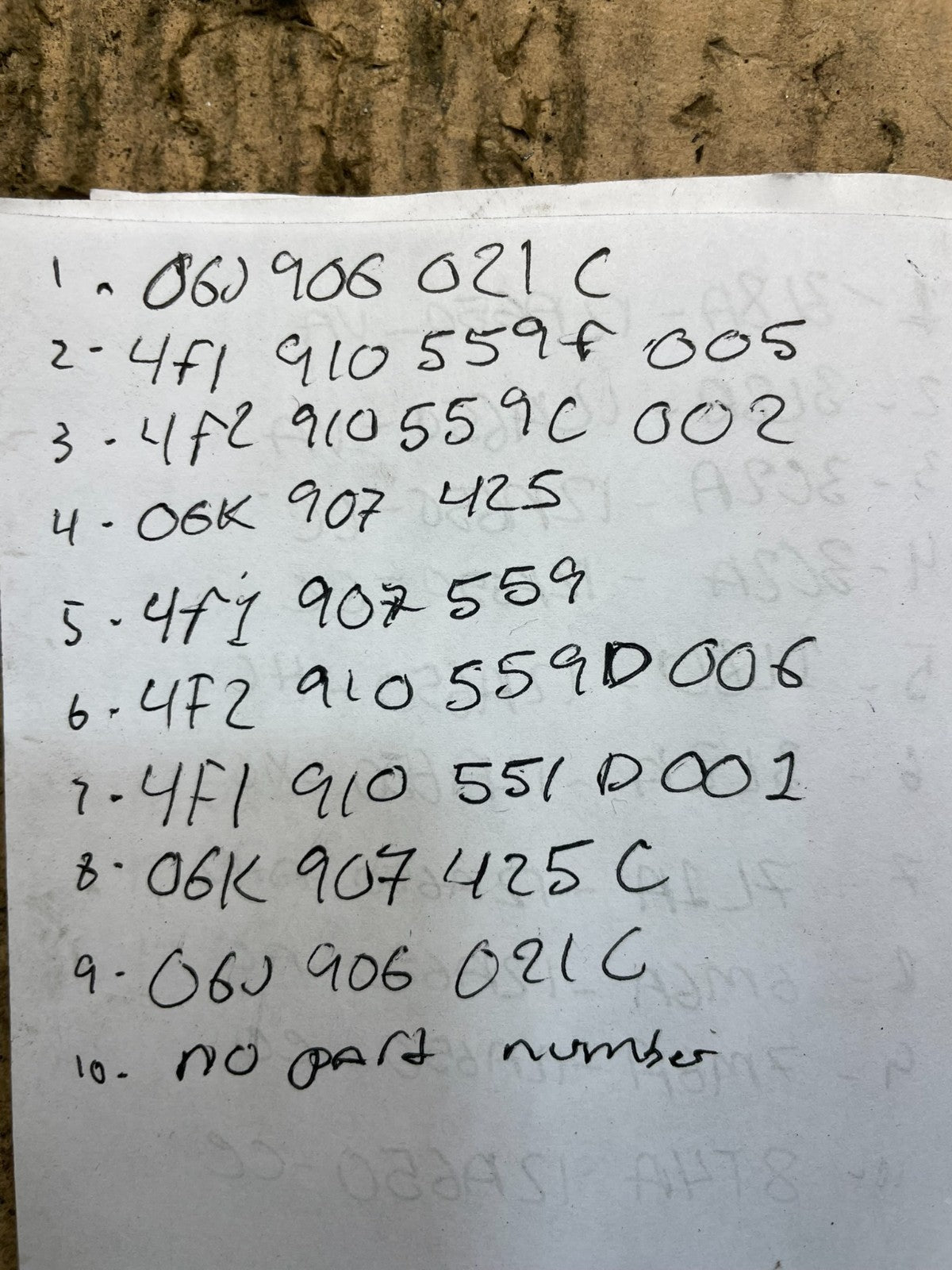 Mix of 10 Audi ECM Engine Computer Module Z85662