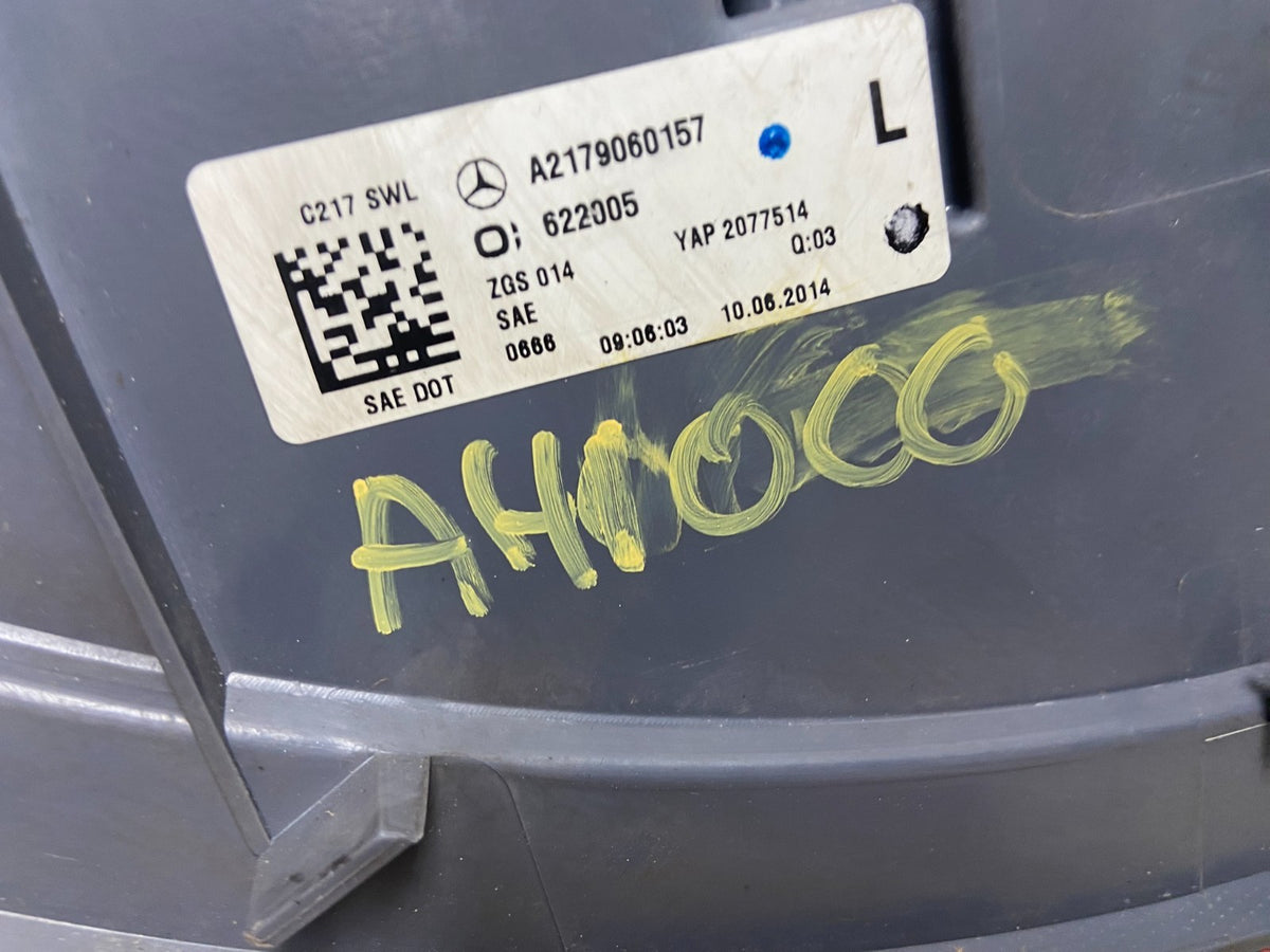 2015 2016 2017 Mercedes-Benz Coupe S550 Left Driver LH Side Tail Light AH1000 DG5
