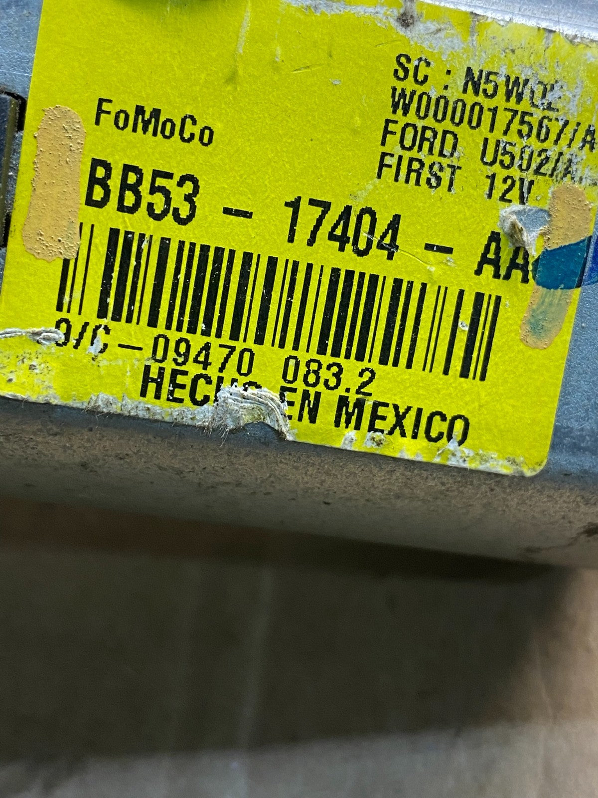 2011 to 2019 Ford Explorer Rear Windshield Wiper Motor ae8249 DG5