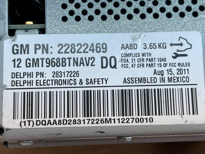 2011 2012 GMC Acadia Radio Display Screen AM/FM AUX AI0507 DG8