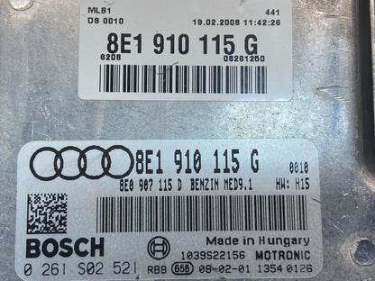 2008 2009 Audi A4 2.0L Engine Computer Ecu Pcm Ecm 8E1910115G af9023 DG2