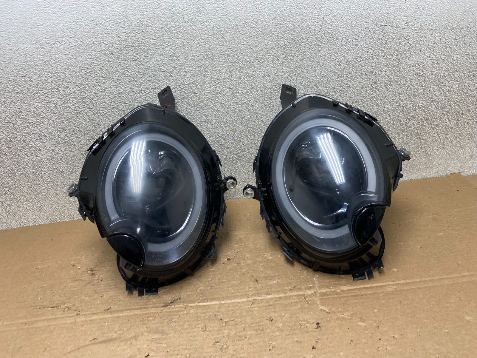 2007 to 2013 Mini Cooper Left+Right Set Xenon LED Black Headlight AB4935  DG0