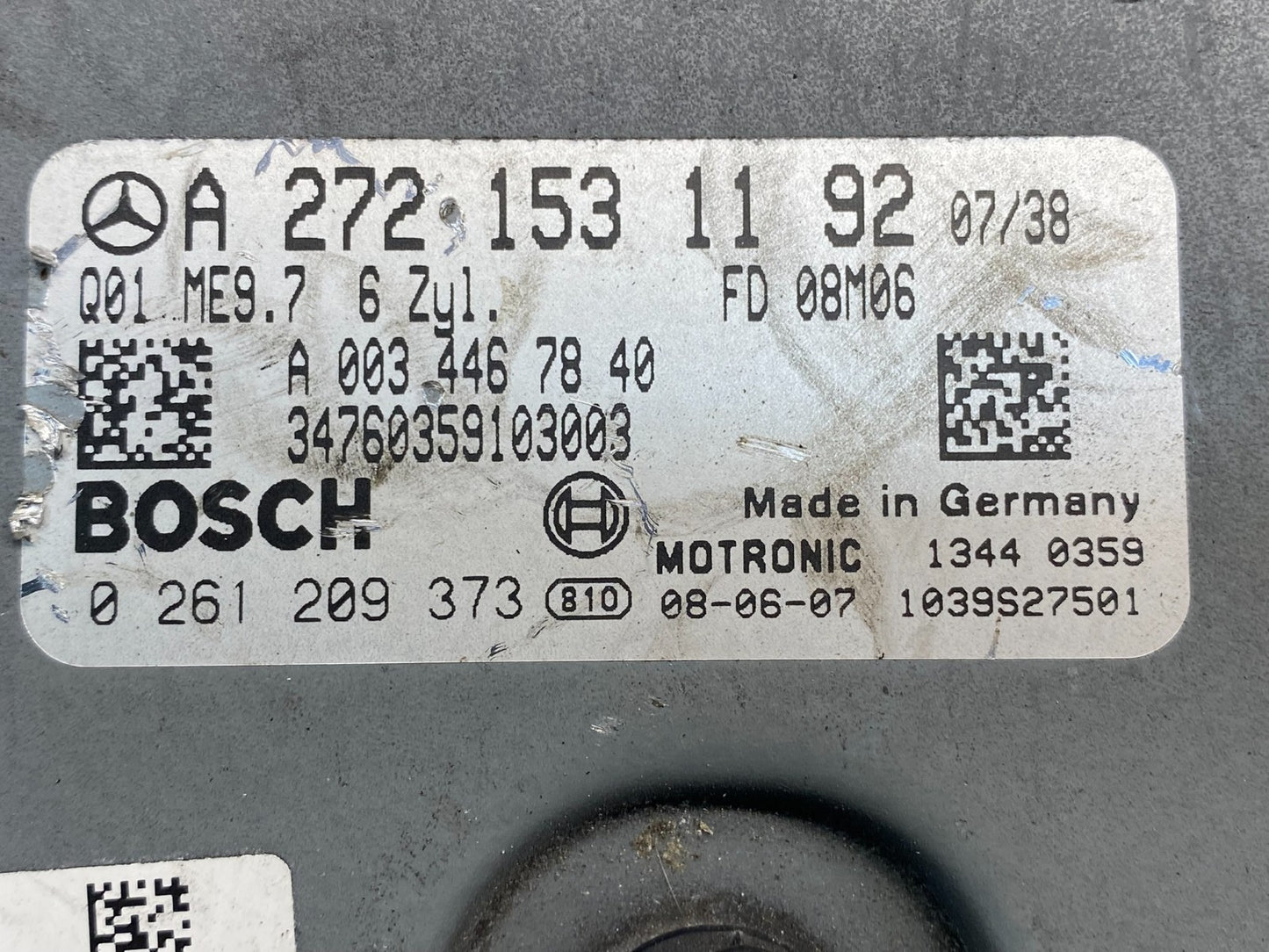 2006 to 2009 Mercedes 3.5L ECU E350 ML350 R350 Engine Computer Module af8990 DG2