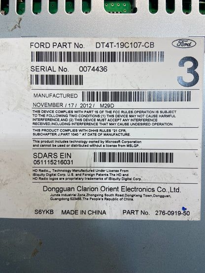 2013 to 2014 Ford Edge AM/FM Radio Reciever OEM y7552 DG6