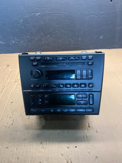 2001 2002 Lincoln LS Radio 6 CD Dual Climate Control Panel AC7910 DG0