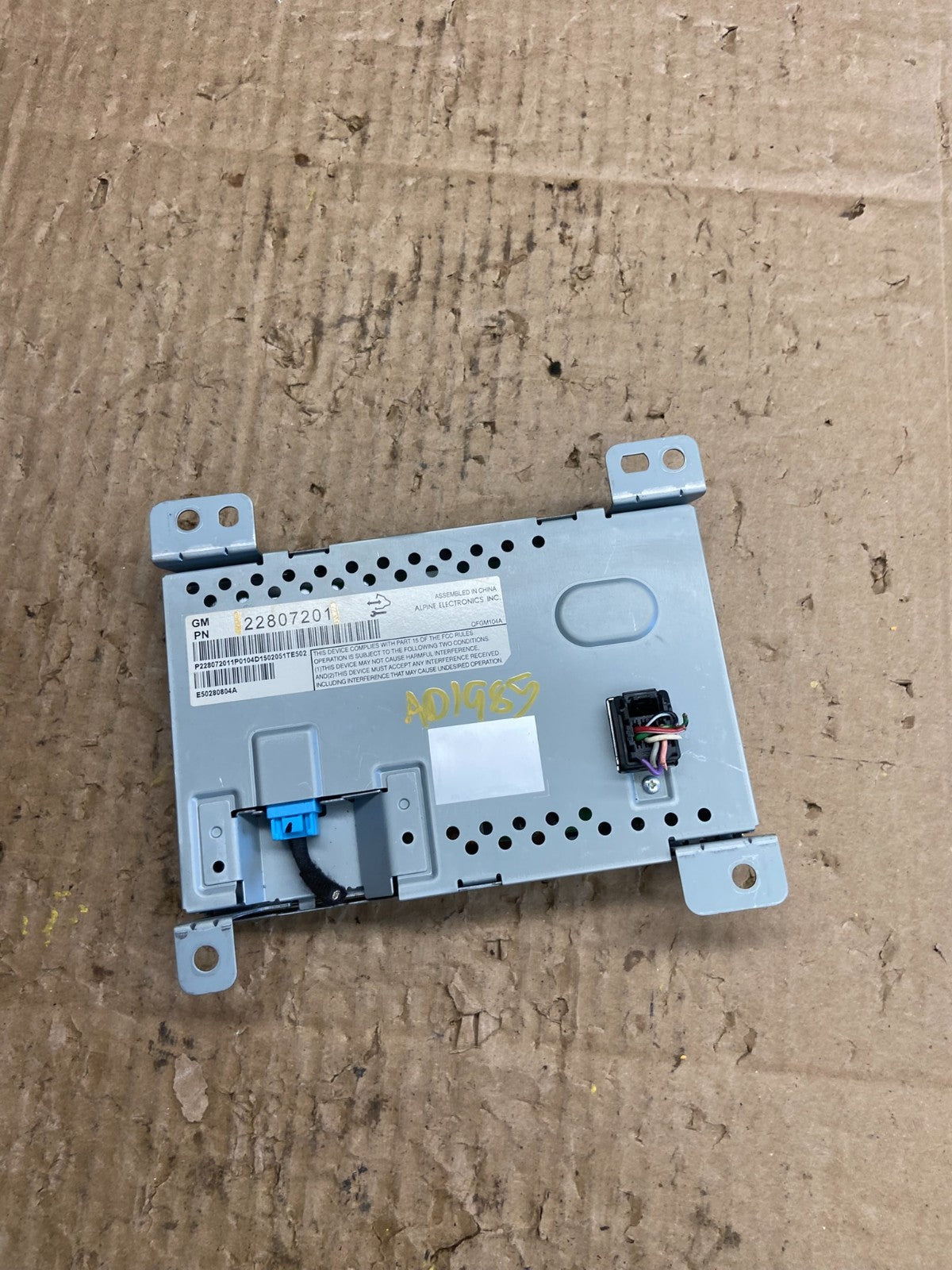 2010 - 2011 Chevrolet Equinox Radio Display Screen Information Dash Oe AD1985 DG4