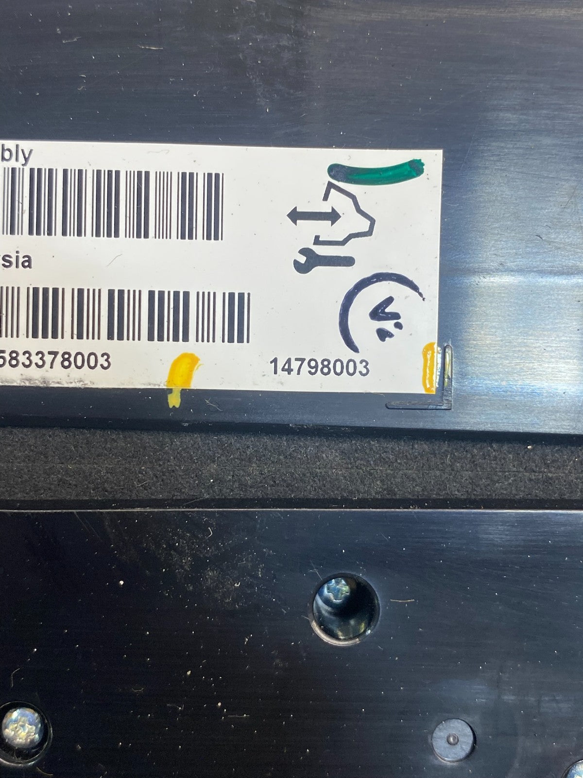 2008-2012 Cadillac CTS A/C Heater Radio Climate Control Panel Bezel OE AF6833 DW5
