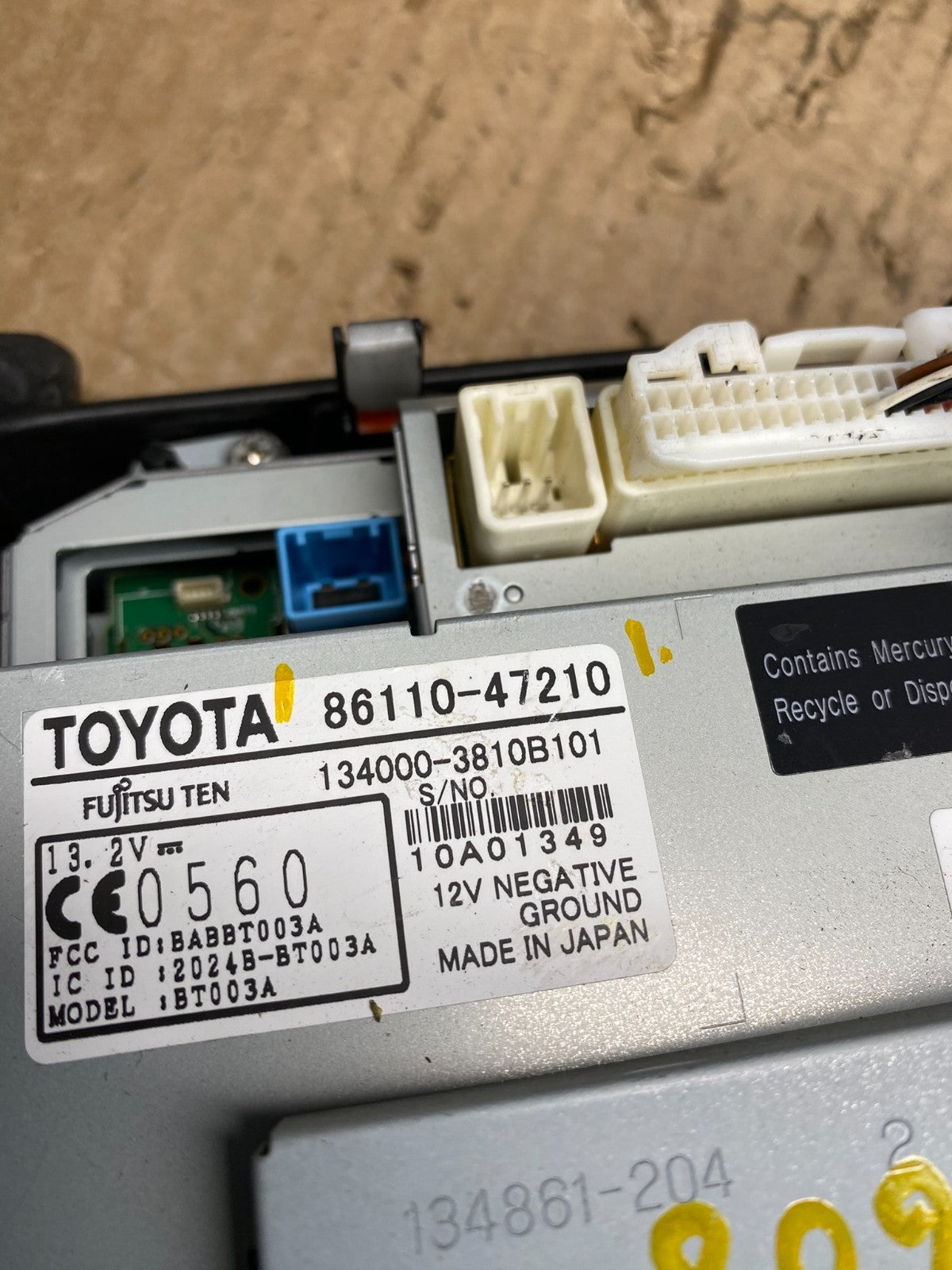 2006 to 2009 Toyota Prius Radio Stereo Receiver Screen Display AC9608 DG6