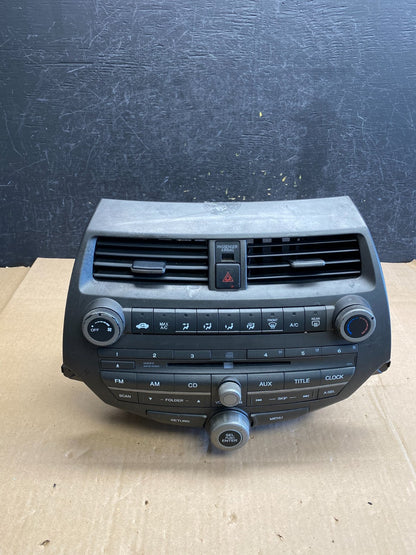 2008 - 2012 Honda Accord Front Radio Control AM./FM CD Climate Control AI3008 DG0