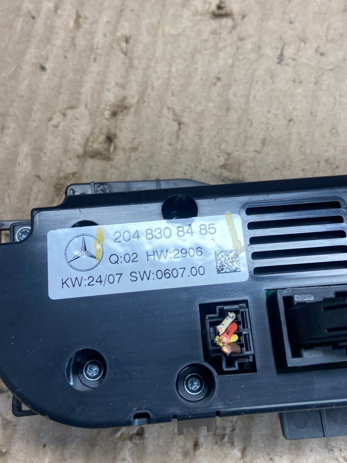 2008 2009 2010 Mercedes C-Class C300 A/C AC Climate Control Panel AB9705 DG5