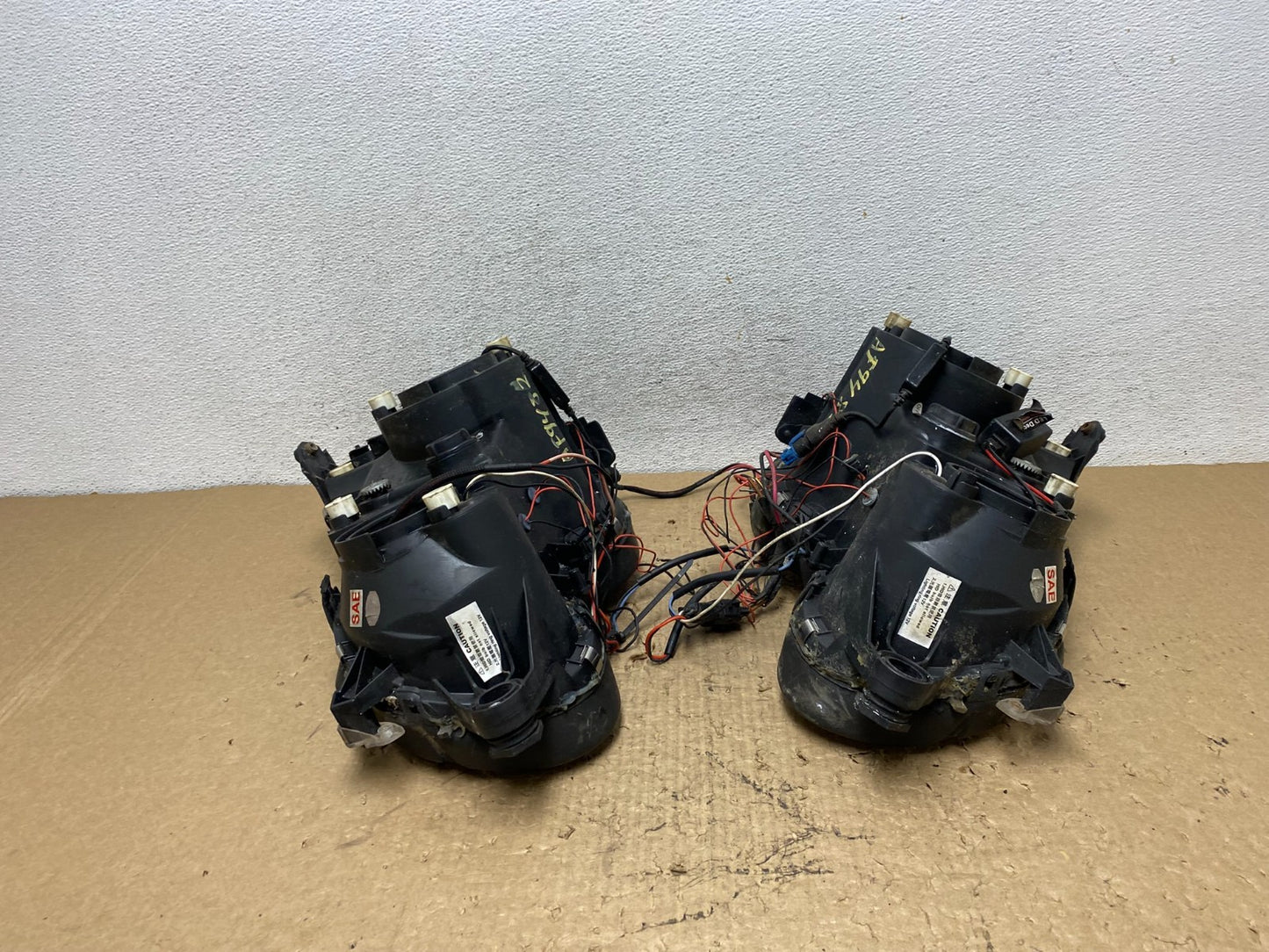 1998 - 2002 Mercedes Benz W208 CLKL Lef+Right Set LED Black Headlights AF9482 DG12