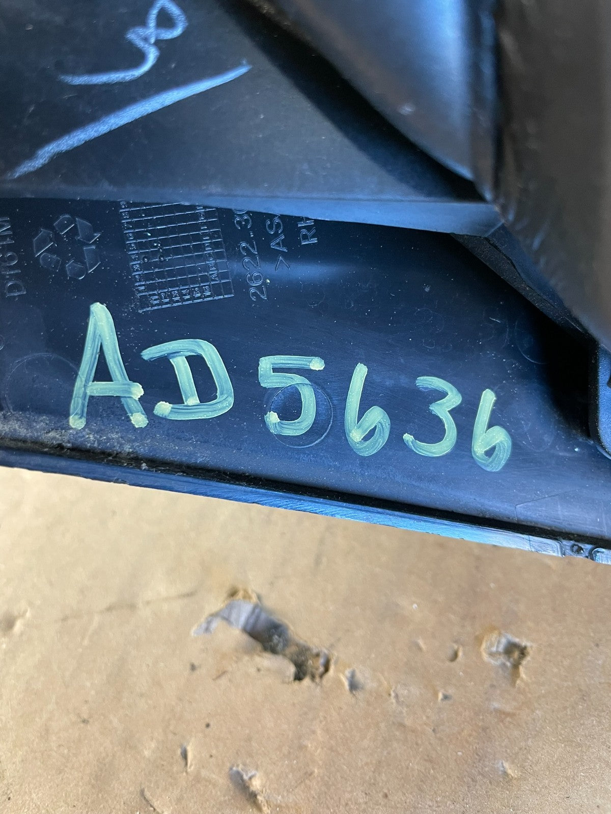 2013 - 2017 Ford Escape Right Passenger Power Door Mirror AD5636 DW9
