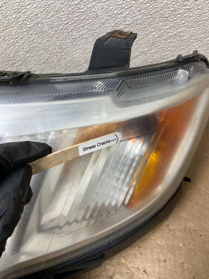 2007 to 2010 Ford Edge Left Driver Side Halogen Headlight AA49474