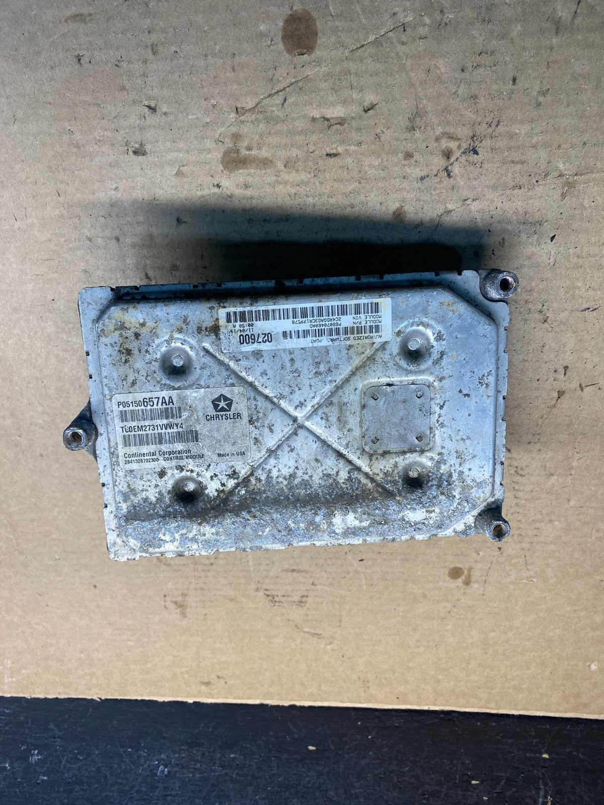 2012 Dodge Avenger Engine Computer Control ECM ECU ae0034 DG1