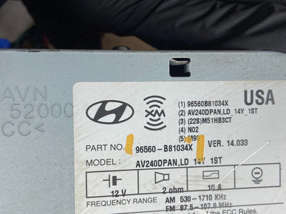2013 to 2016 Hyundai Santa Fe AM/FM Radio CD Player Oem Y7950 DG6